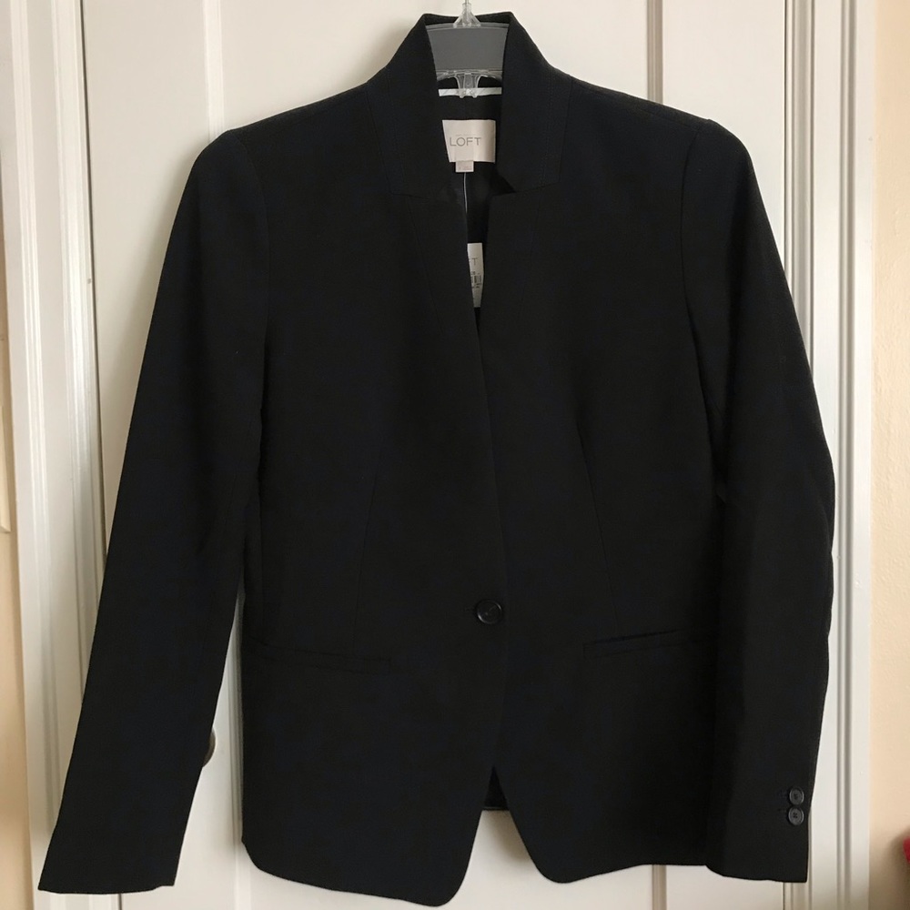 LOFT Black Blazer Women’s 8